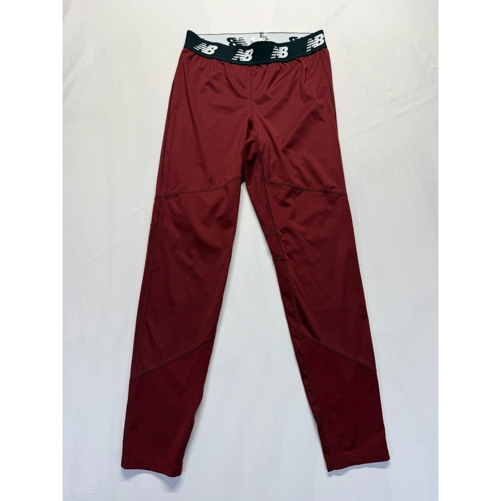New Balance Leggings Womens Medium Maroon Stretch Athleisure Gym Training Yoga